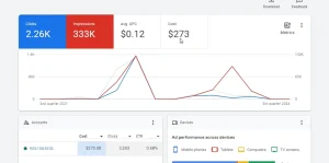 Google ads campaign result