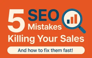 Top 5 eCommerce SEO Mistakes That Hurt Sales & How to Fix Them Fast