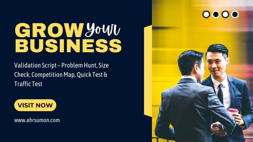 Startup Idea Validation in 60 Minutes – ৫ স্টেপে বুঝুন আপনার Business Idea Reality নাকি Fantasy